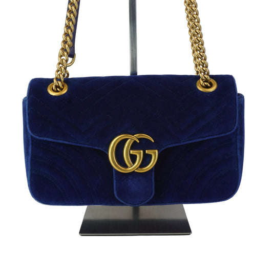Gucci Marmont Velvet Blue