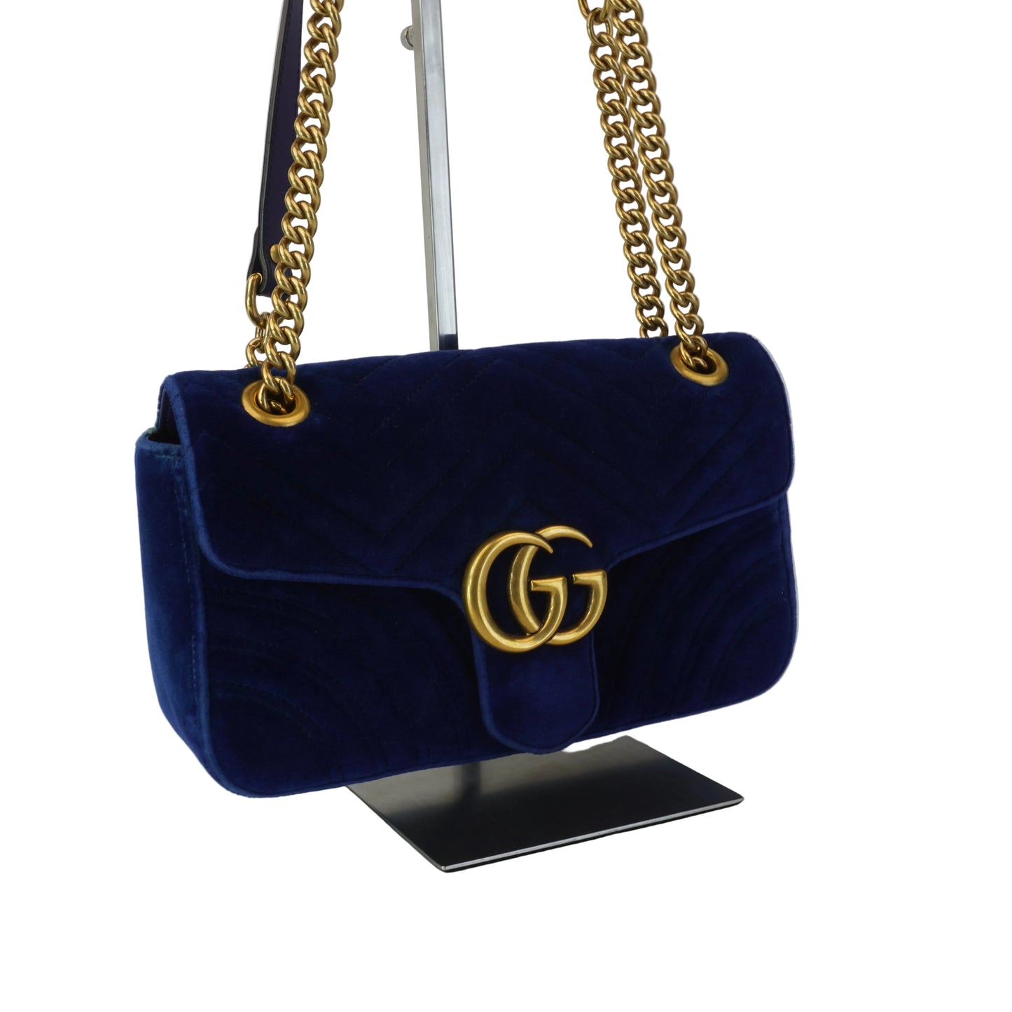 Gucci Marmont Velvet Blue