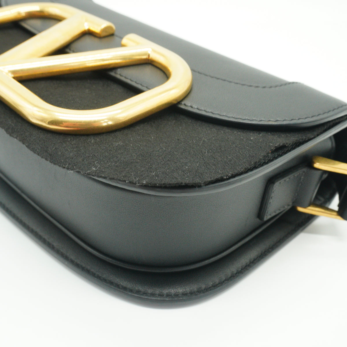 Valentino	Supervee Shoulder Bag Black Small GHW