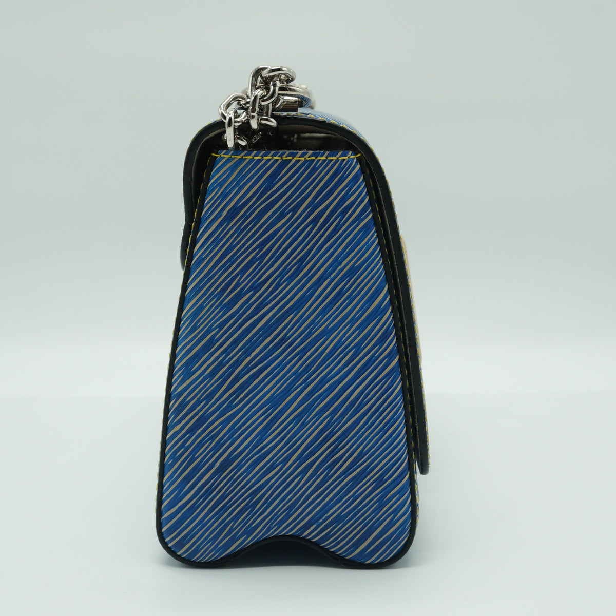Louis Vuitton Twist MM Handbag Blue SHW