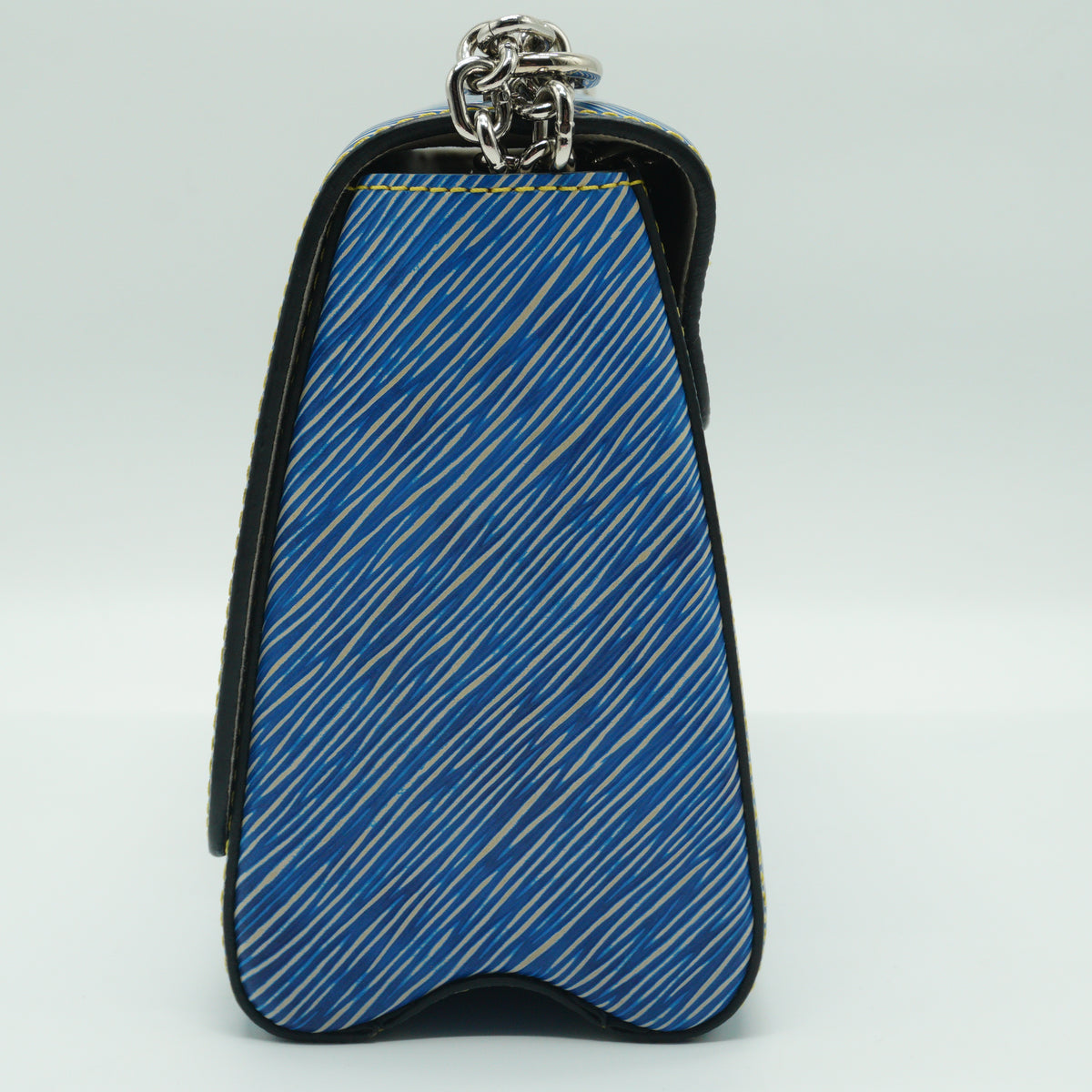 Louis Vuitton Twist MM Handbag Blue SHW