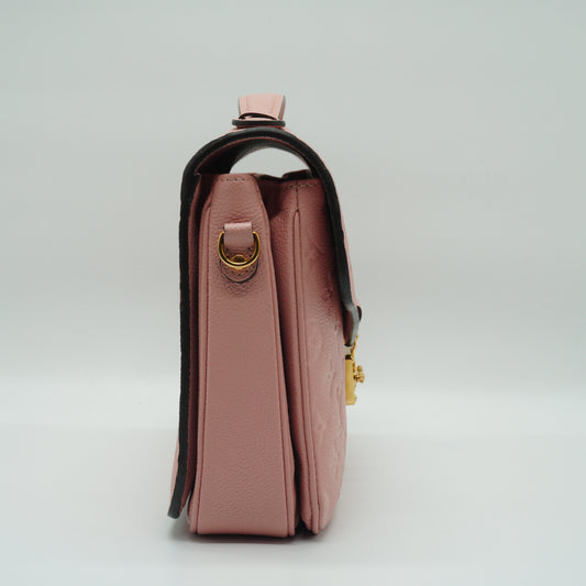 Louis Vuitton Pochette Metis MM Mono Empreinte Pink GHW