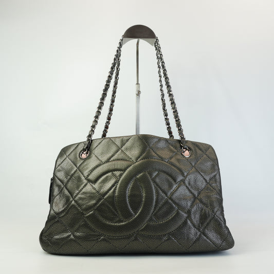 Chanel 	Timeless CC Soft Tote Gray GHW Medium