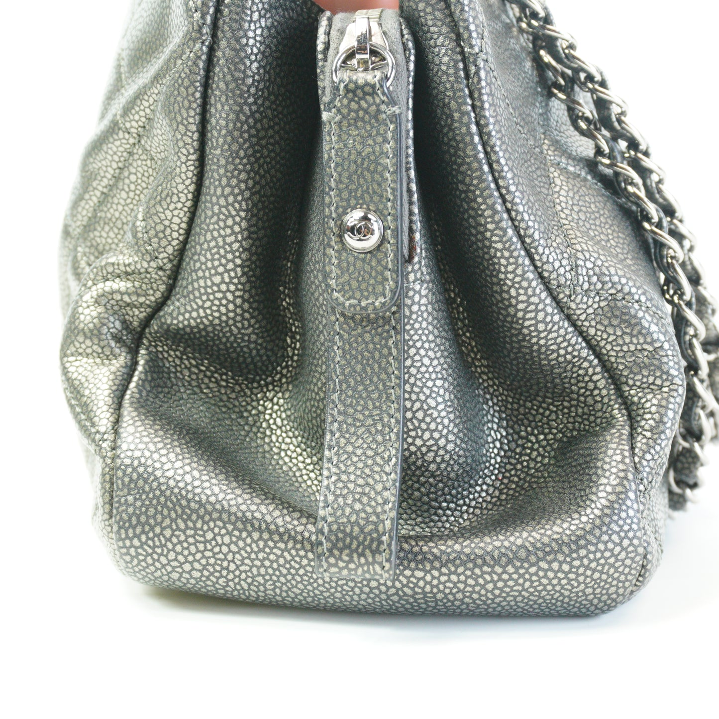 Chanel 	Timeless CC Soft Tote Gray GHW Medium