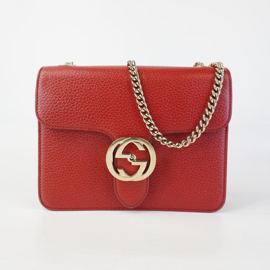 Gucci Small Dollar Interlocking G Red