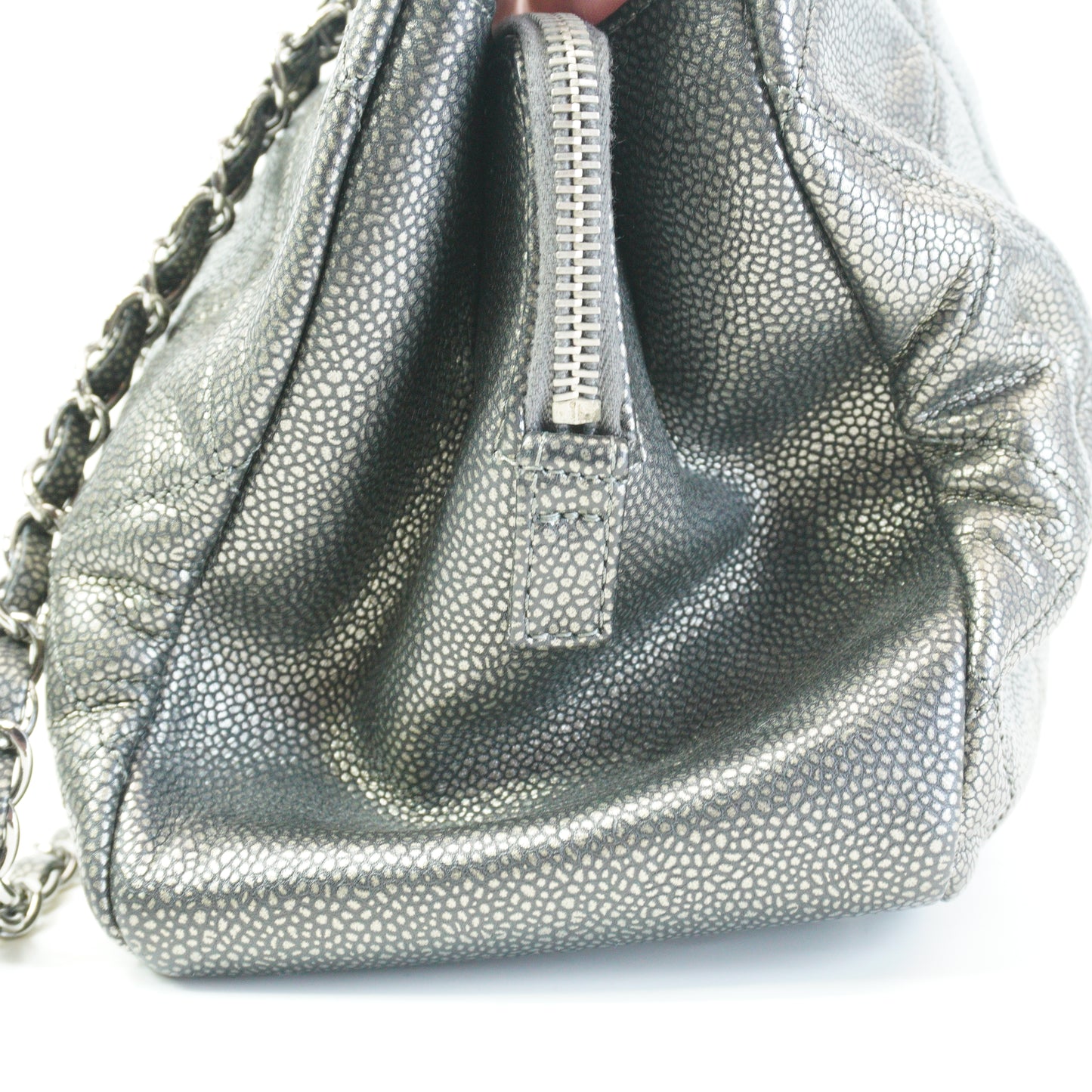 Chanel 	Timeless CC Soft Tote Gray GHW Medium