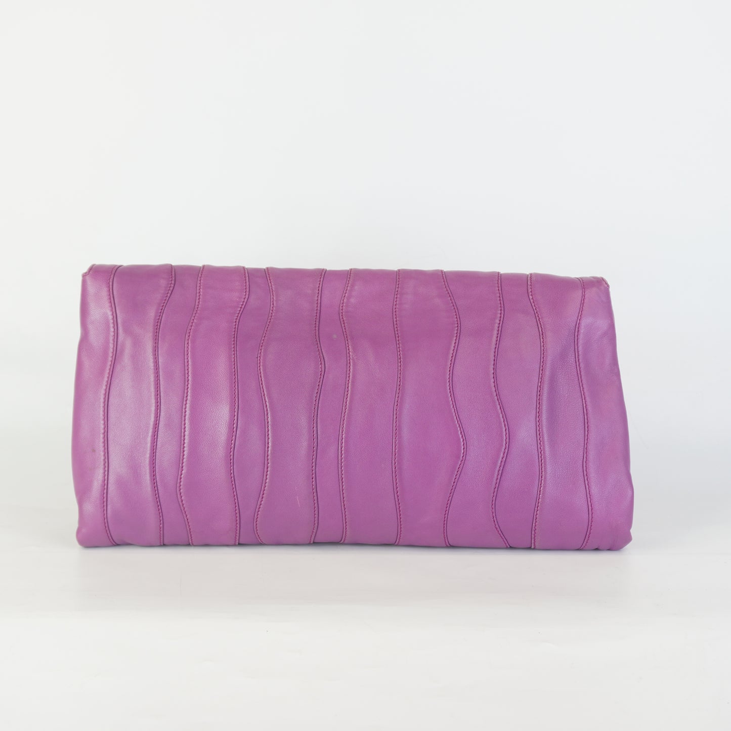 Prada Nappa Stripe Clutch GHW Medium