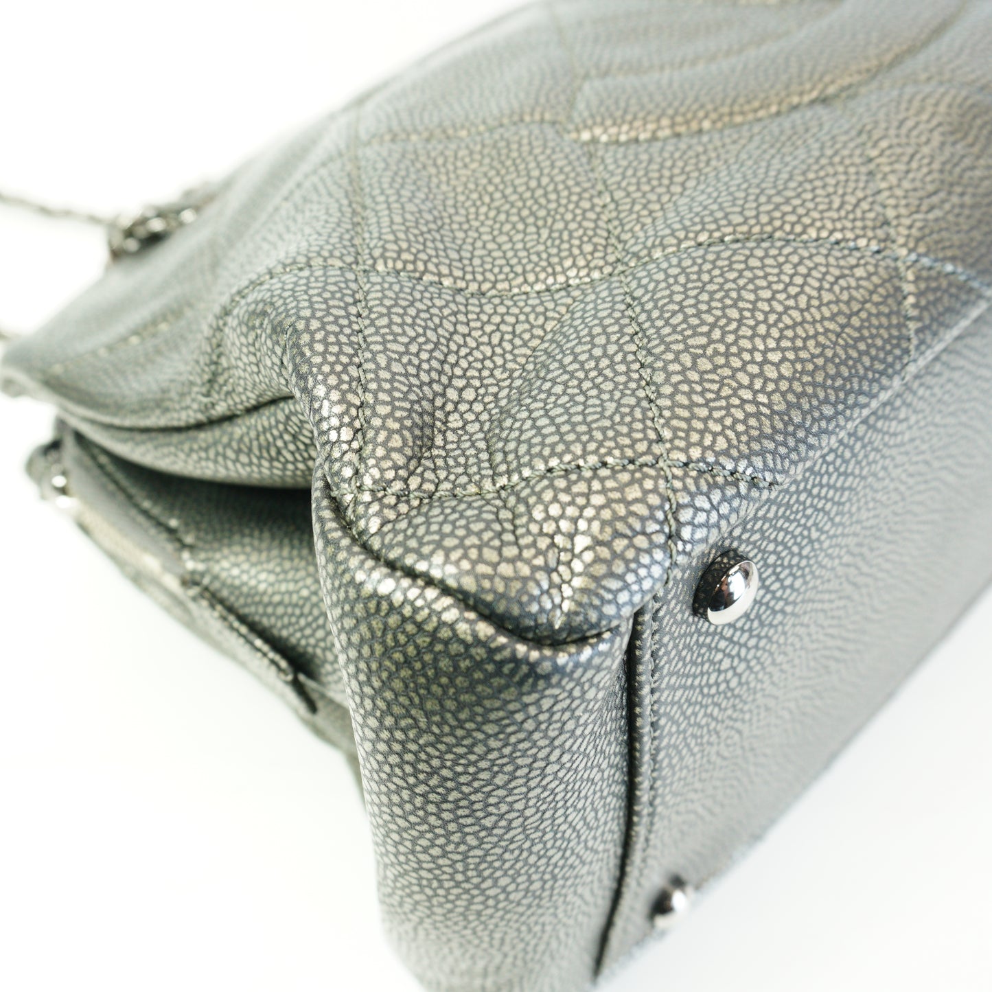 Chanel 	Timeless CC Soft Tote Gray GHW Medium