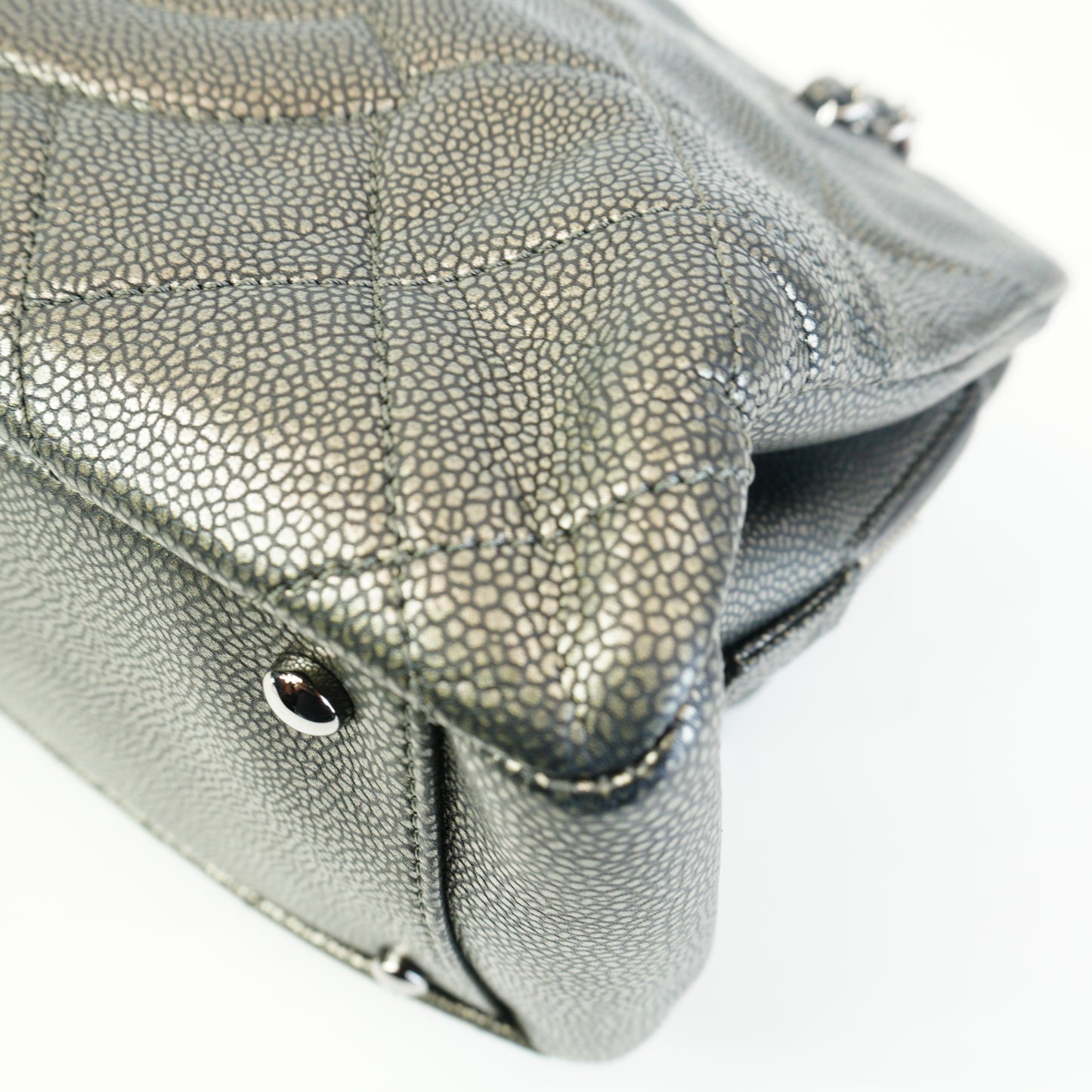 Chanel 	Timeless CC Soft Tote Gray GHW Medium