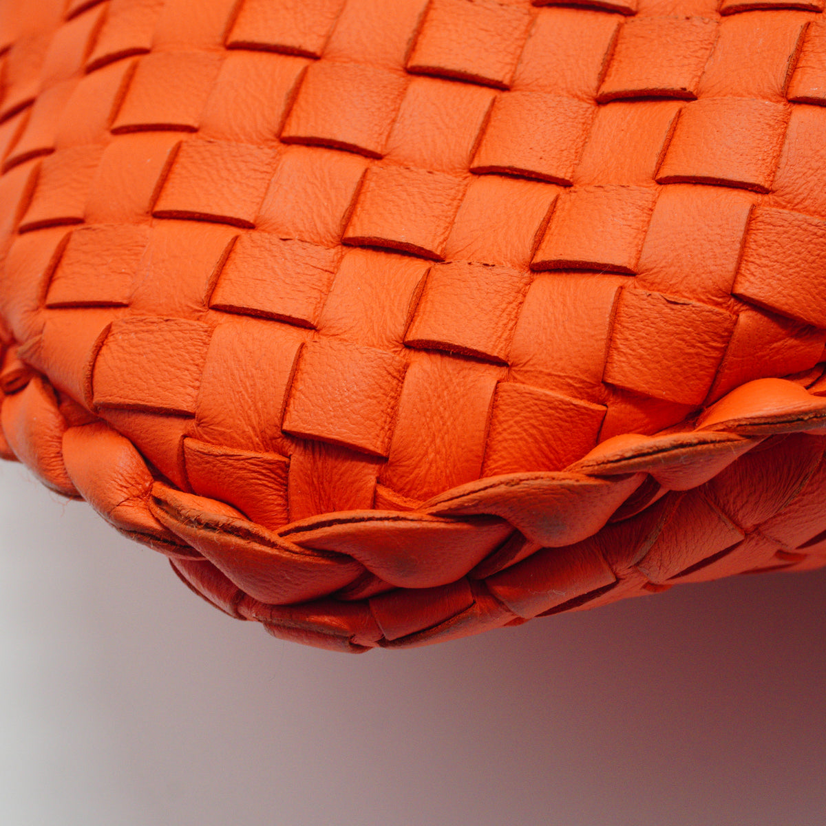 Bottega Veneta Intrecciato Veneta Hobo Bag Orange Large GHW
