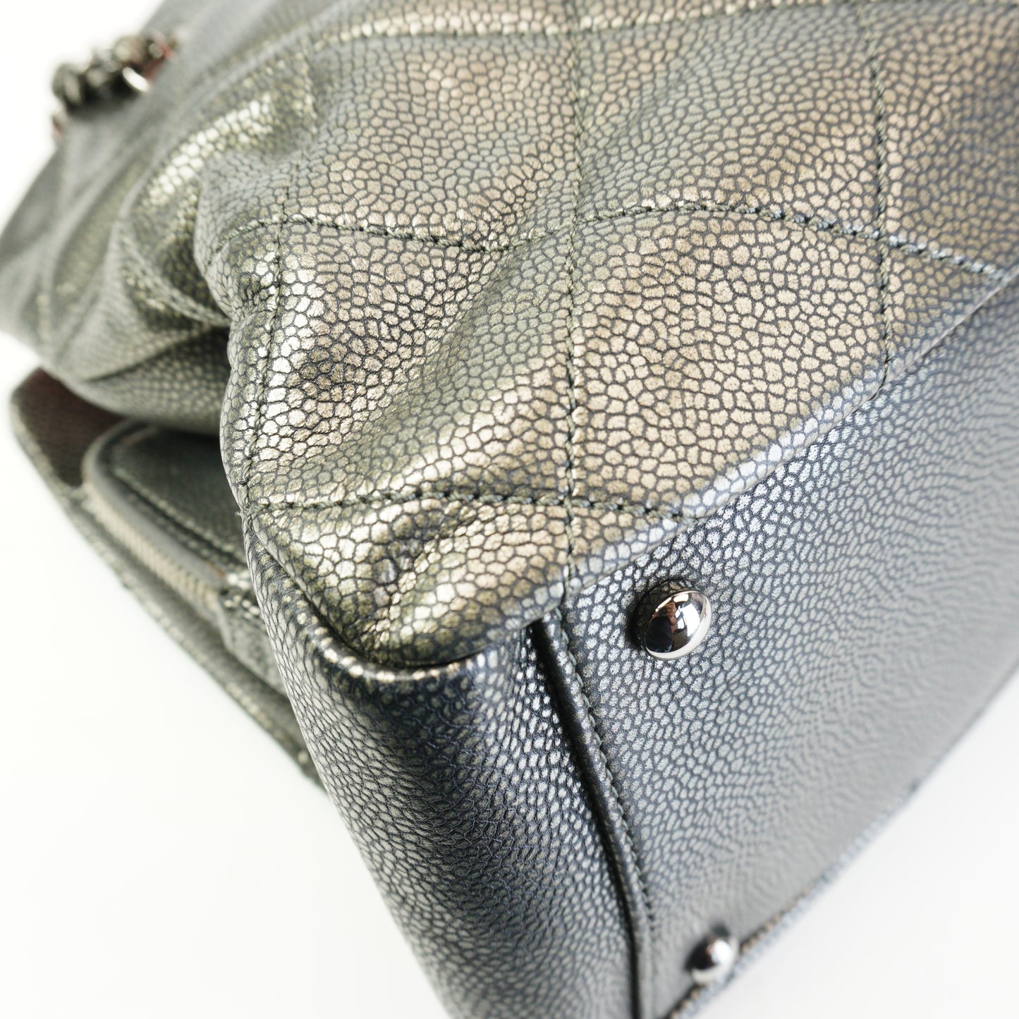 Chanel 	Timeless CC Soft Tote Gray GHW Medium