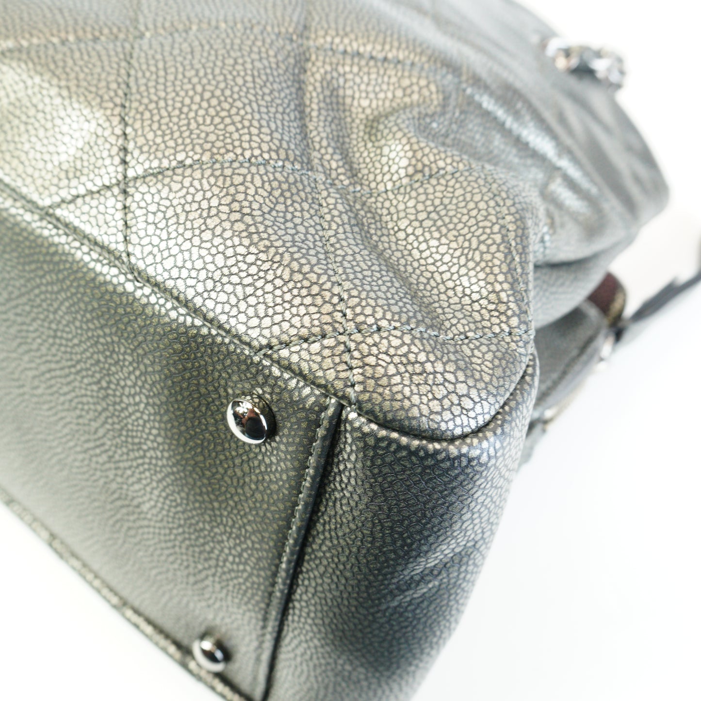 Chanel 	Timeless CC Soft Tote Gray GHW Medium