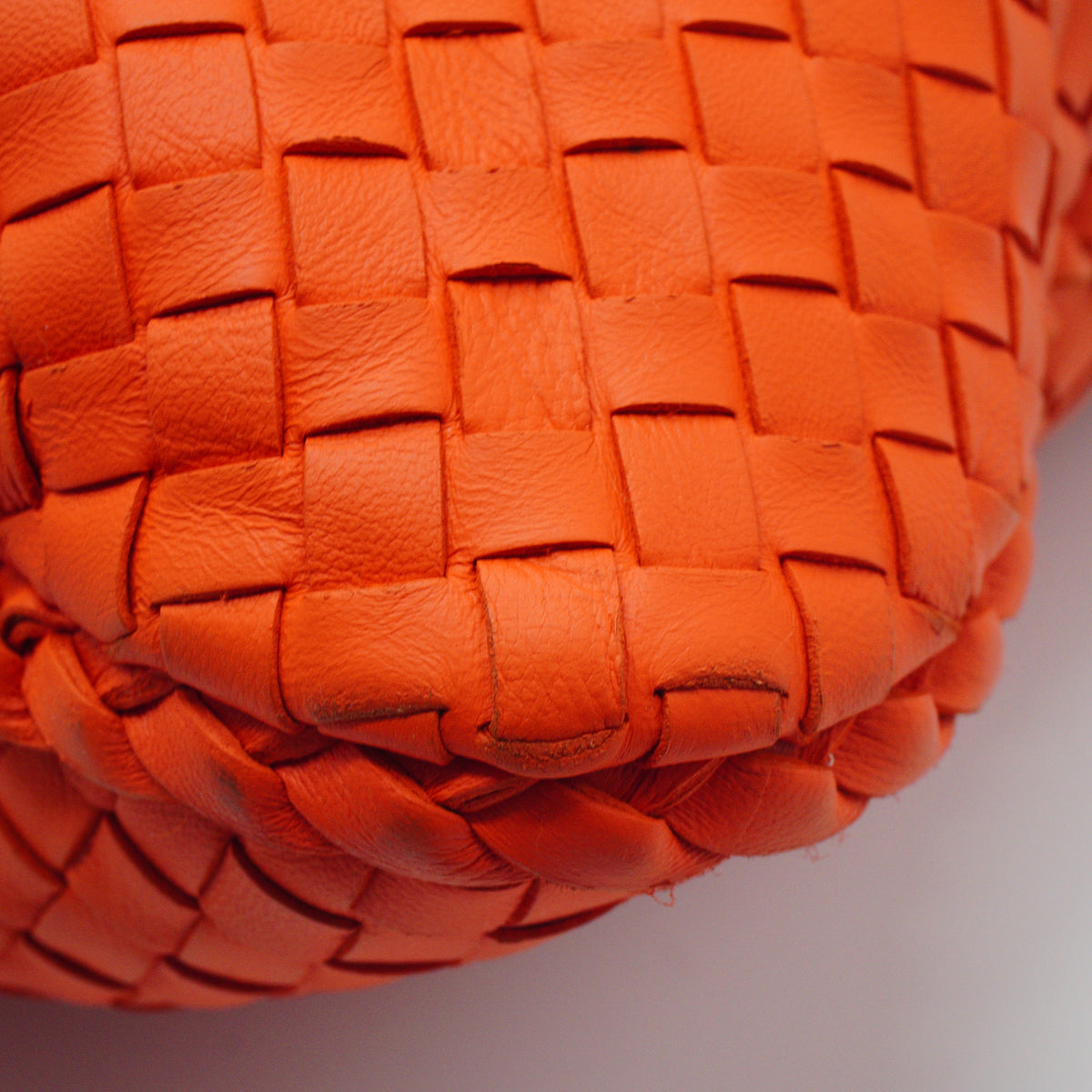 Bottega Veneta Intrecciato Veneta Hobo Bag Orange Large GHW