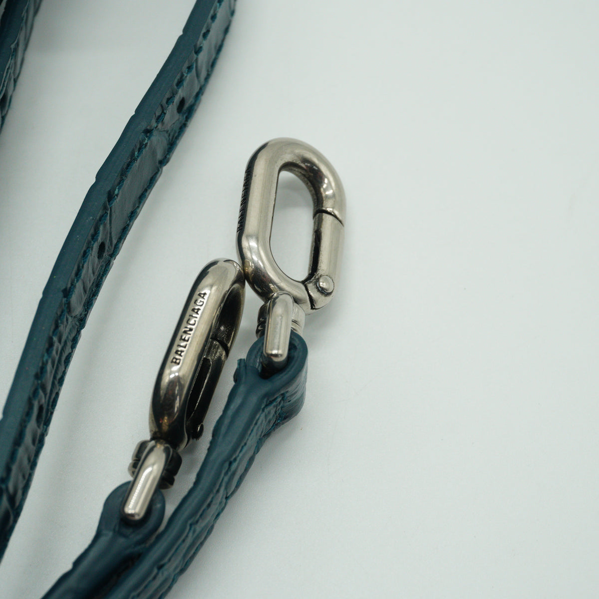 Balenciaga	Hourglass Top Handle Bag SHW Small Dark Blue