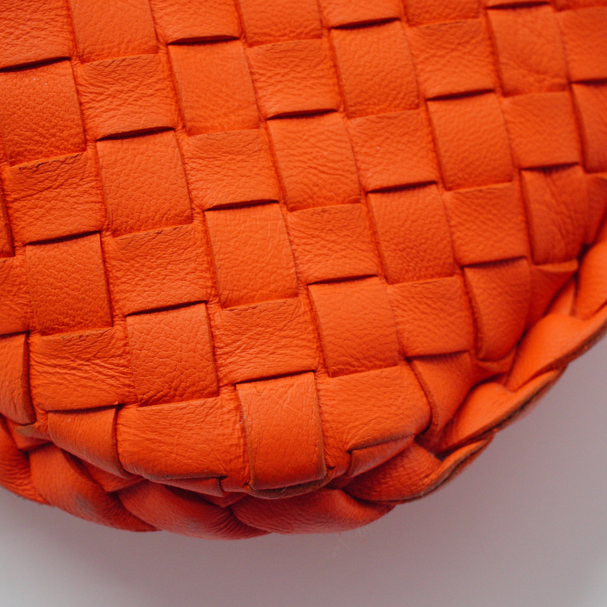 Bottega Veneta Intrecciato Veneta Hobo Bag Orange Large GHW