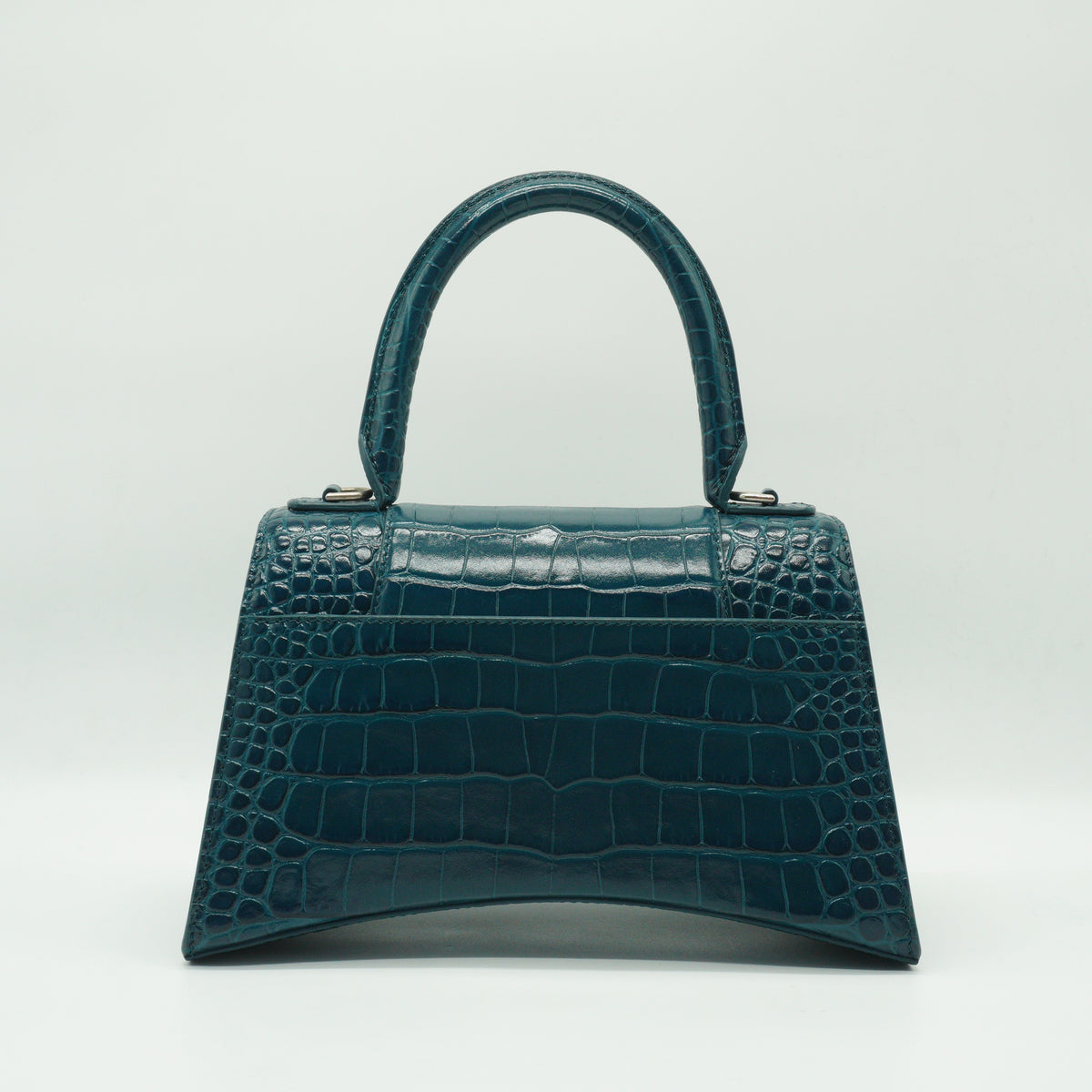 Balenciaga	Hourglass Top Handle Bag SHW Small Dark Blue