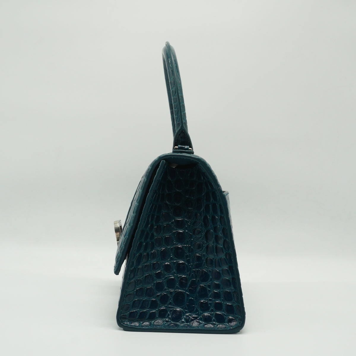 Balenciaga	Hourglass Top Handle Bag SHW Small Dark Blue