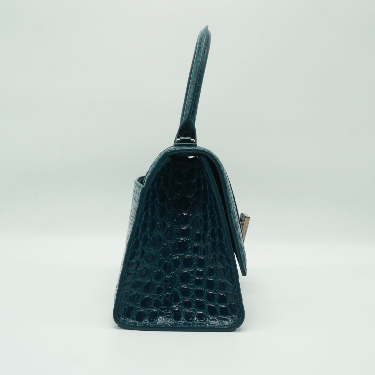 Balenciaga	Hourglass Top Handle Bag SHW Small Dark Blue