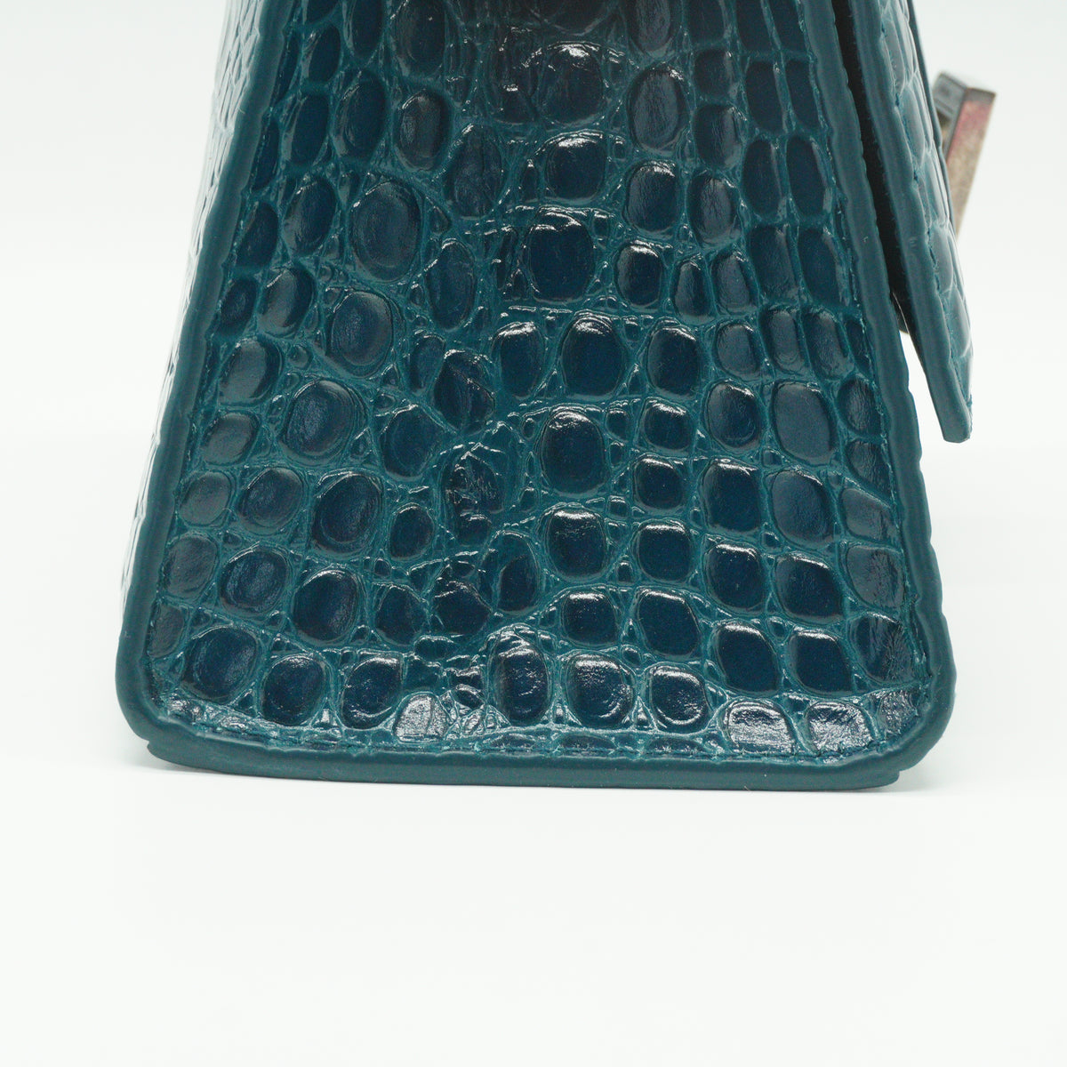 Balenciaga	Hourglass Top Handle Bag SHW Small Dark Blue