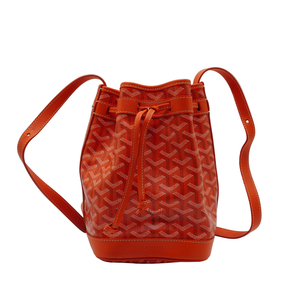 Goyard Petit Flot Bucket Bag Small Orange SHW
