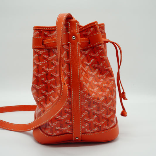 Goyard Petit Flot Bucket Bag Small Orange SHW