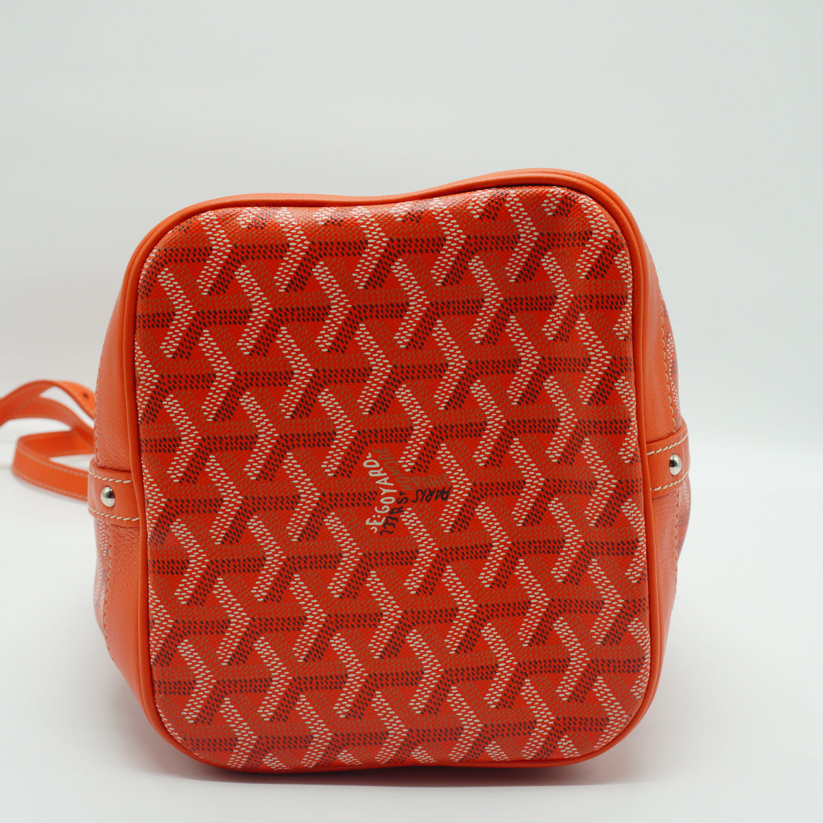 Goyard Petit Flot Bucket Bag Small Orange SHW