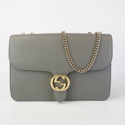Gucci Medium Dollar Interlocking G Gray