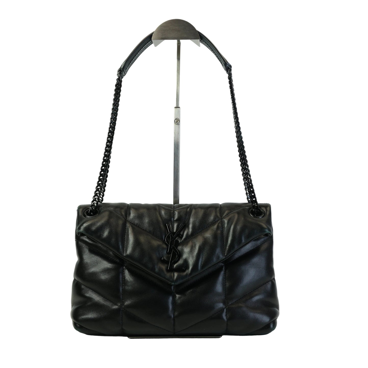YSL	Black qiulted Lambskin Puffer toy Bag MHW