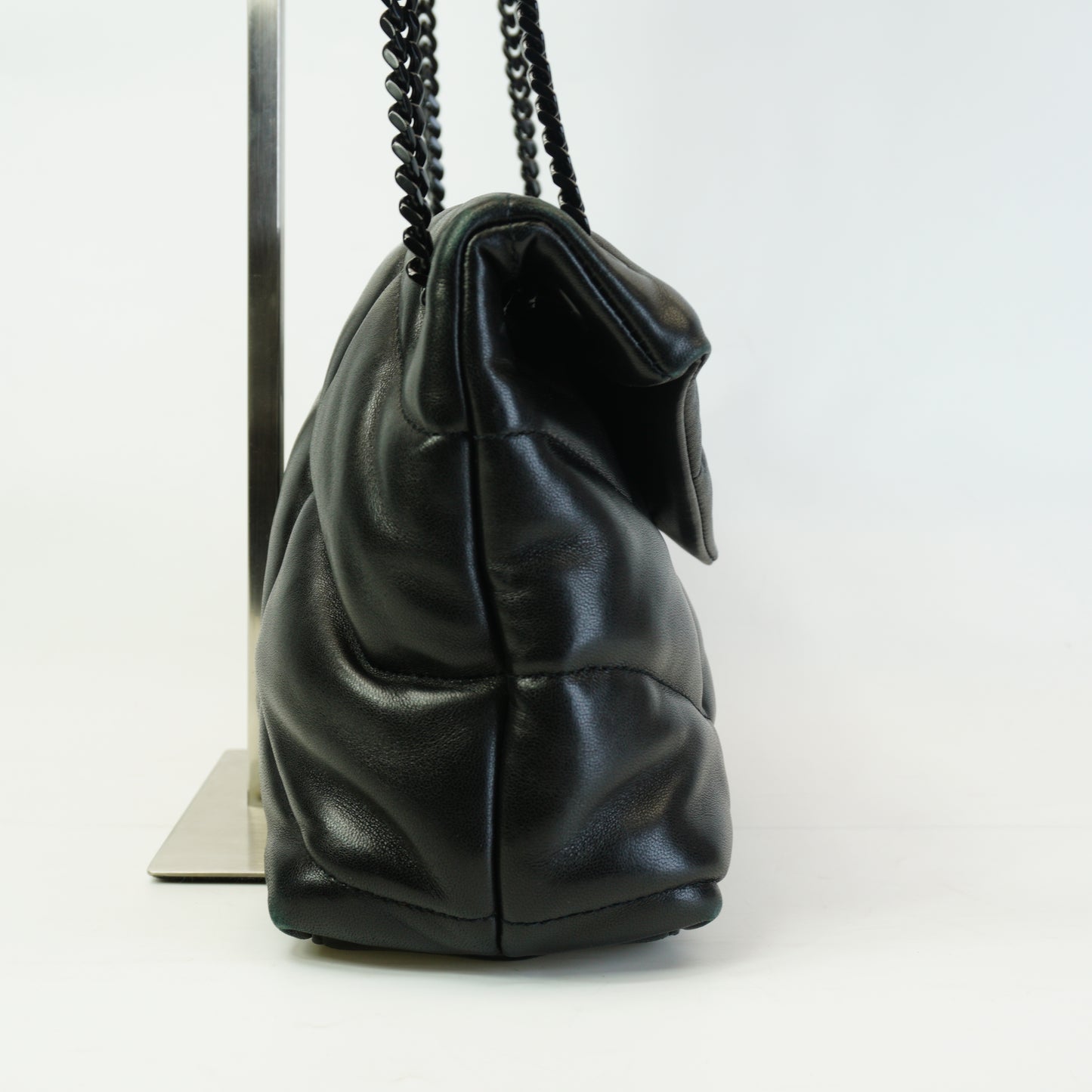 YSL	Black qiulted Lambskin Puffer toy Bag MHW