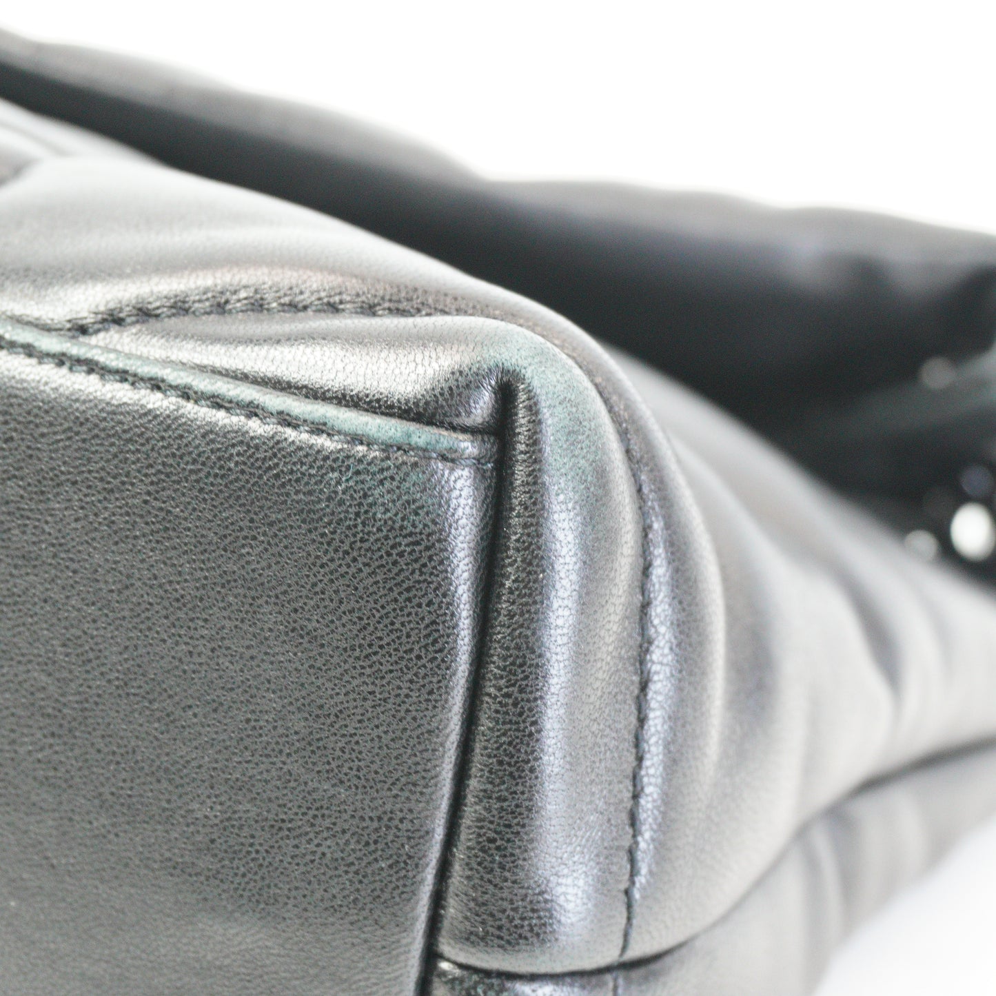 YSL	Black qiulted Lambskin Puffer toy Bag MHW