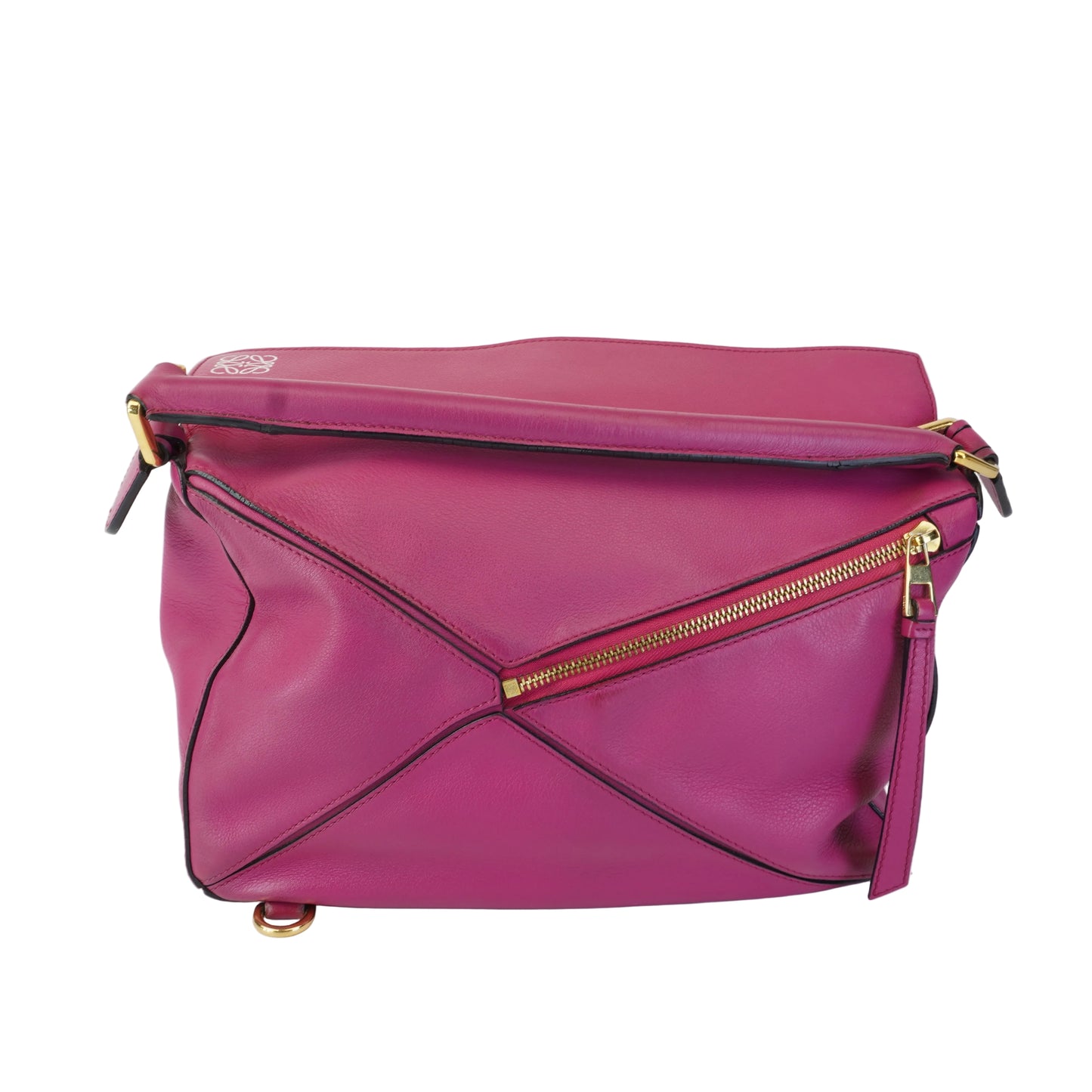Loewe Puzzle Bag Fuchsia Calfskin Leather