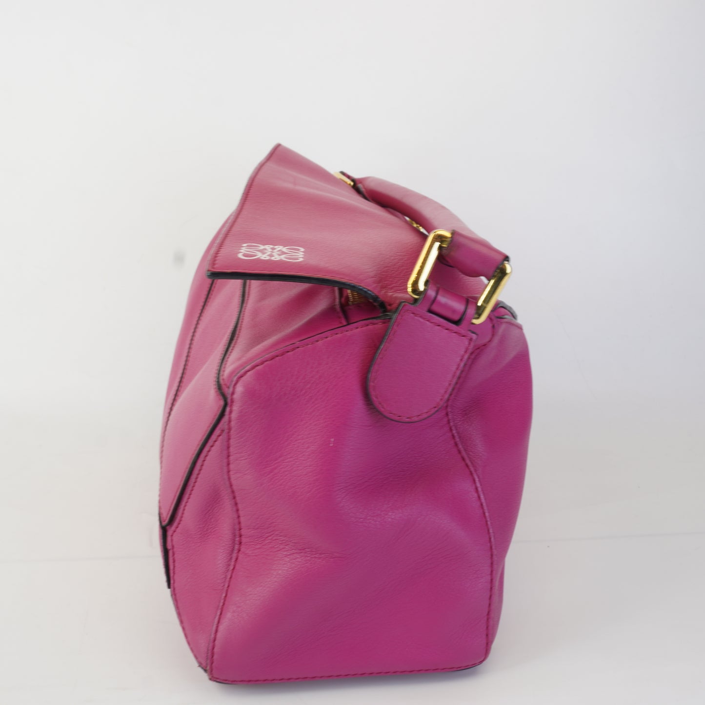 Loewe Puzzle Bag Fuchsia Calfskin Leather