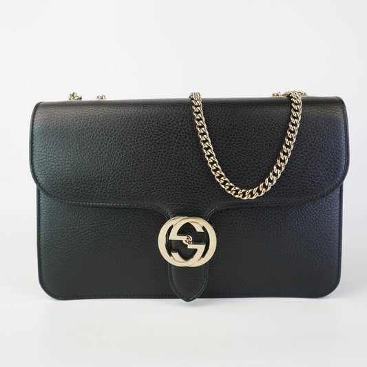 Gucci Medium Dollar Interlocking G Black