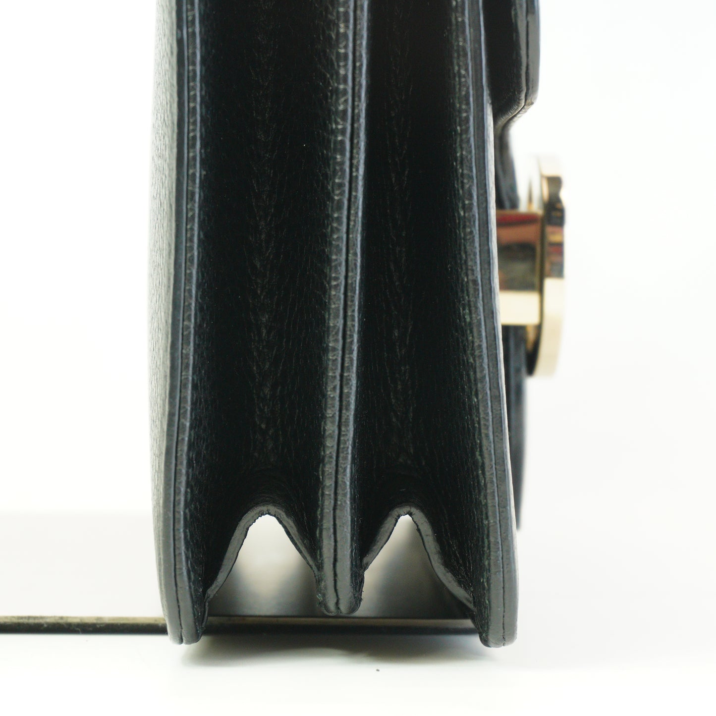 Gucci Interlocking G Small Chain Shoulder Bag GHW Black