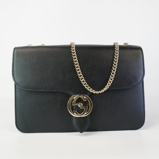 Gucci Medium Dollar Interlocking G Black