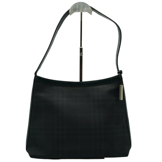 Burberry Smoked Check Shoulder Bag Black Label Medium