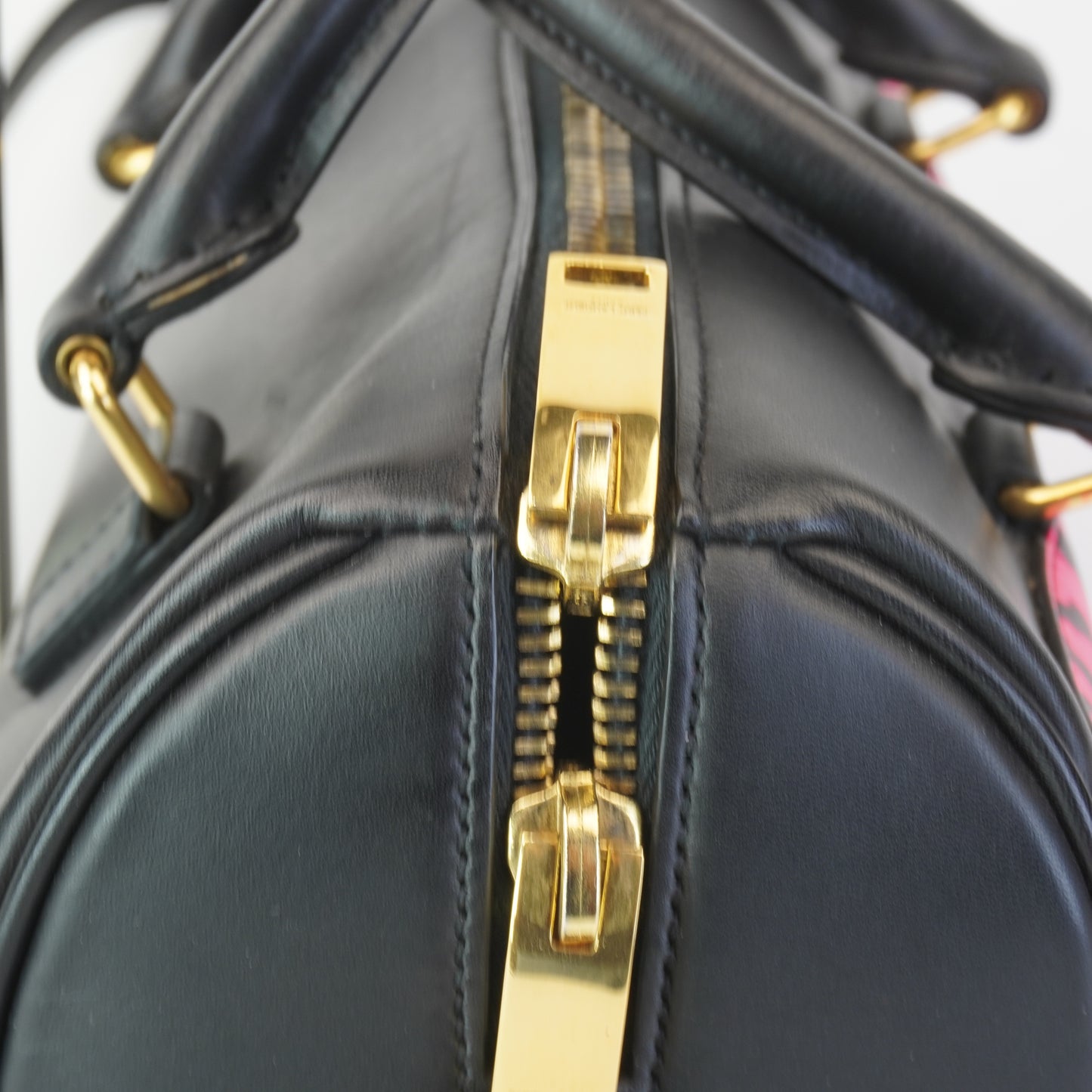 YSL	Baby Duffle  Bag Pink and Black