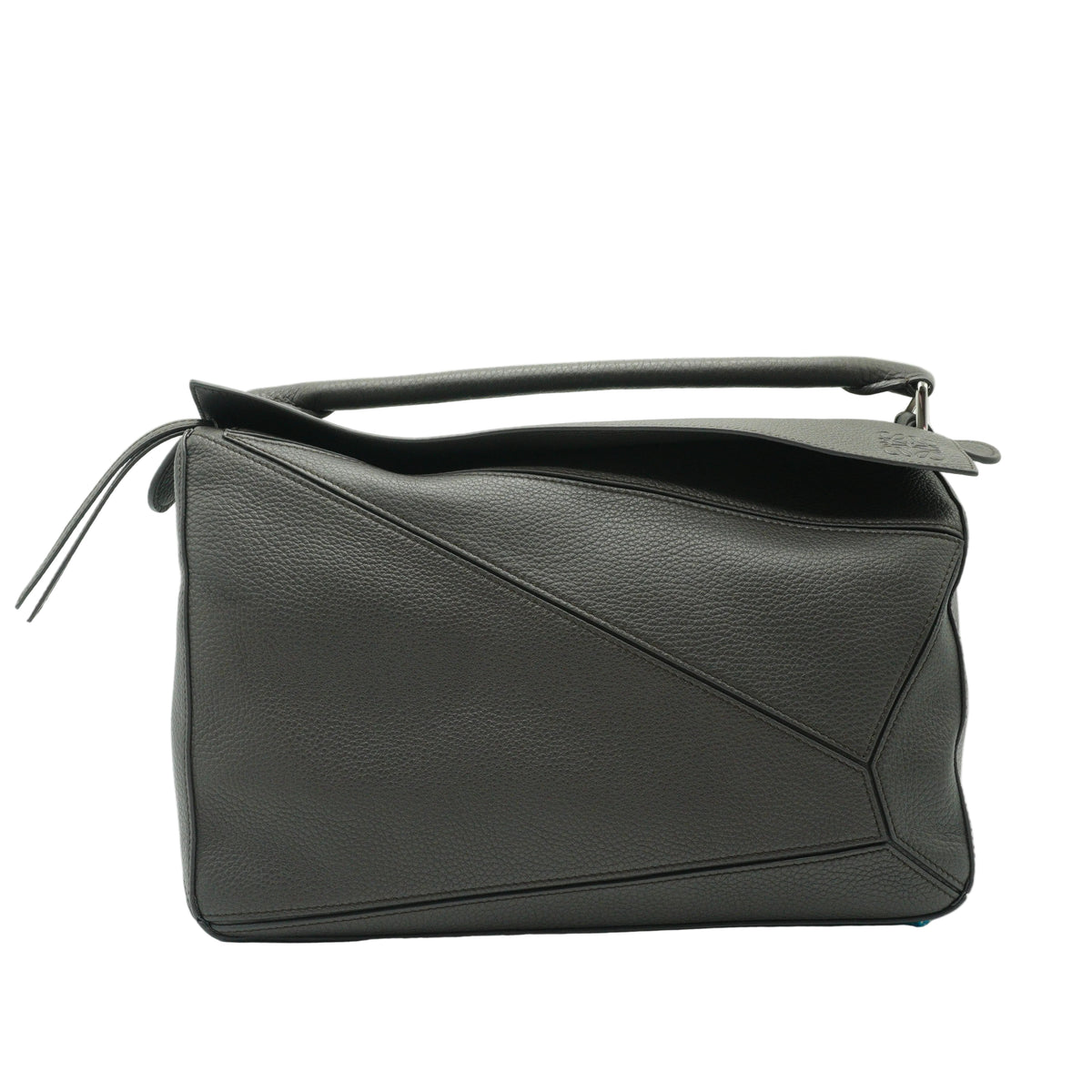 Loewe	Puzzle Large Supple Grained Calfskin Gray GHW