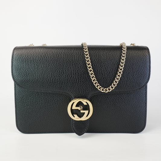 Gucci Medium Dollar Interlocking G Black
