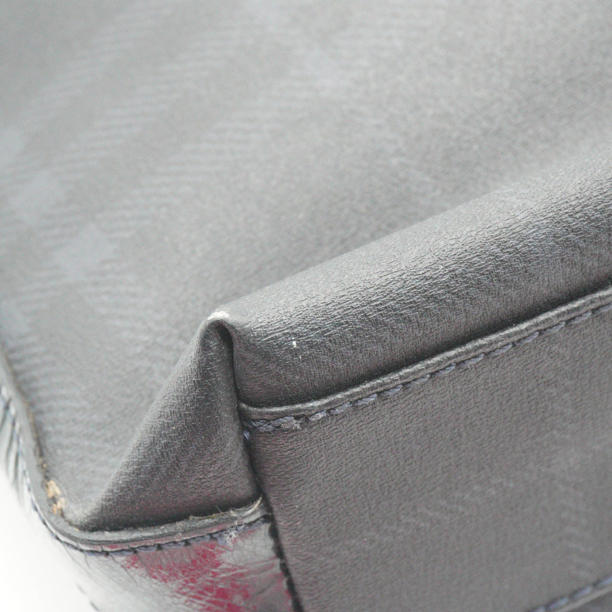 Burberry Smoked Check Shoulder Bag Black Label Medium