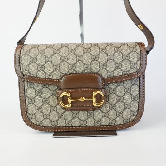 Gucci Small Horsebit 1955 Beige/Ebony