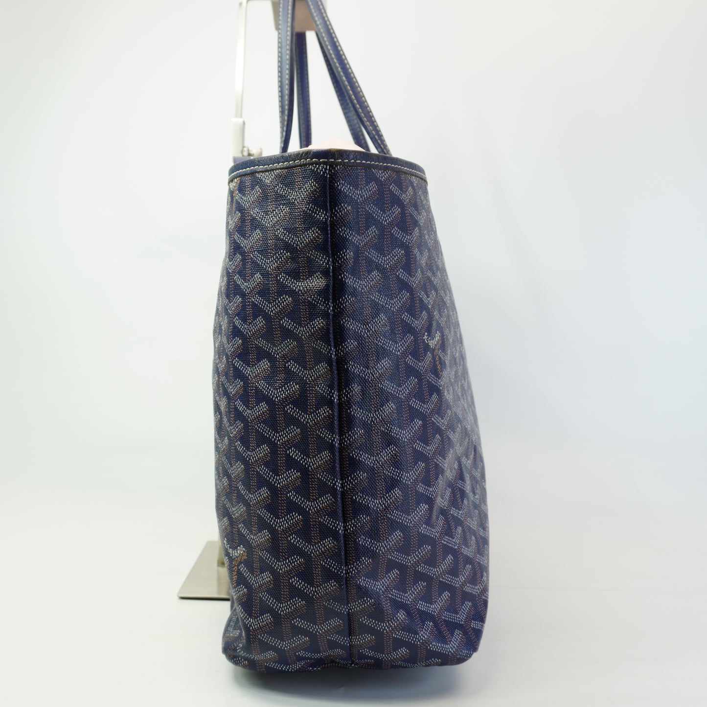 Goyard Saint Louis PM Tote SHW Navy Blue