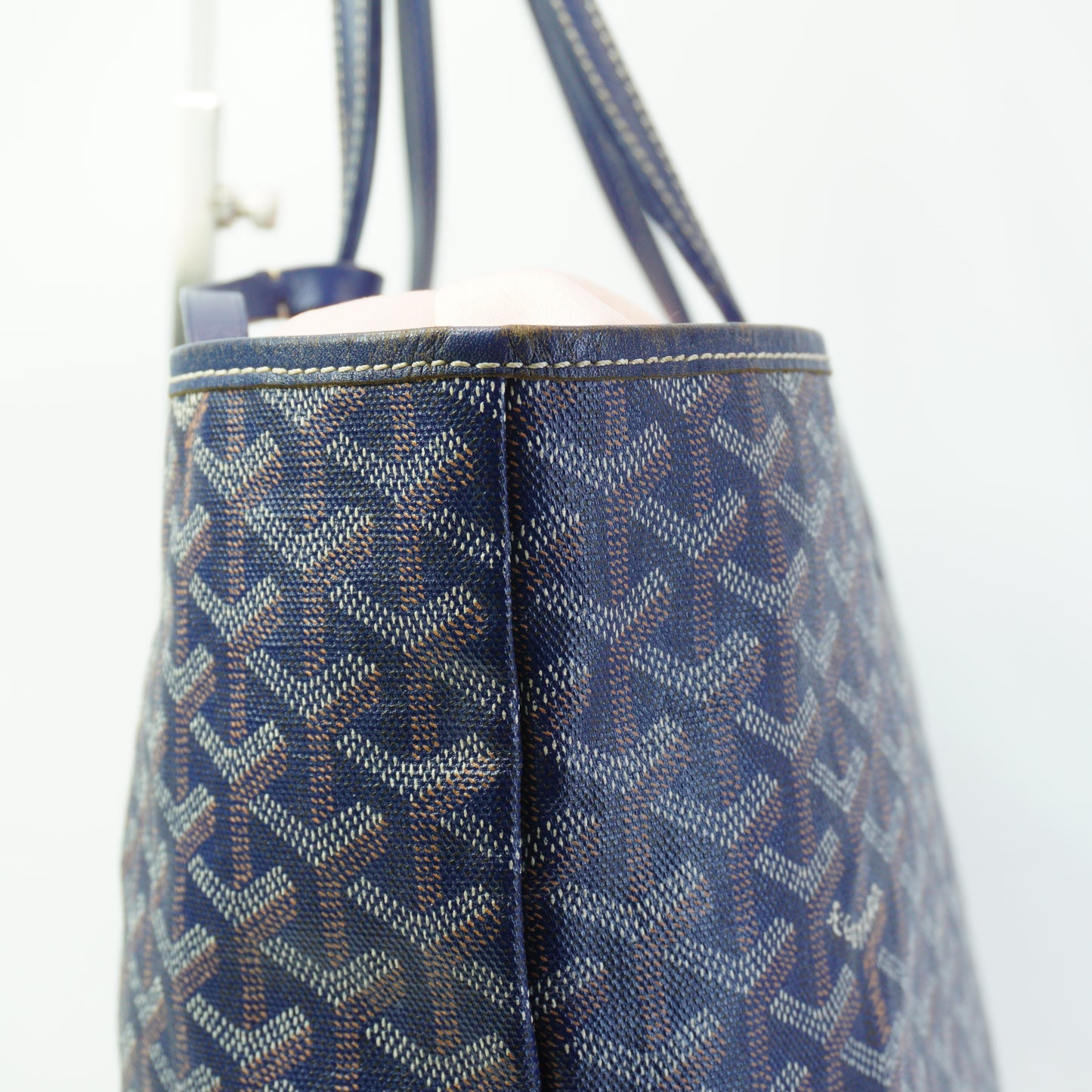 Goyard Saint Louis PM Tote SHW Navy Blue