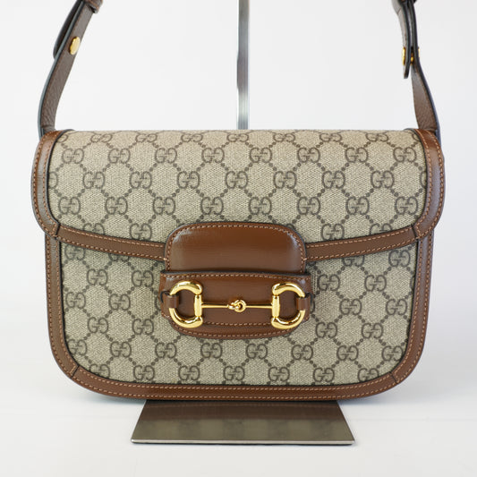 Gucci Small Horsebit 1955 Beige/Ebony