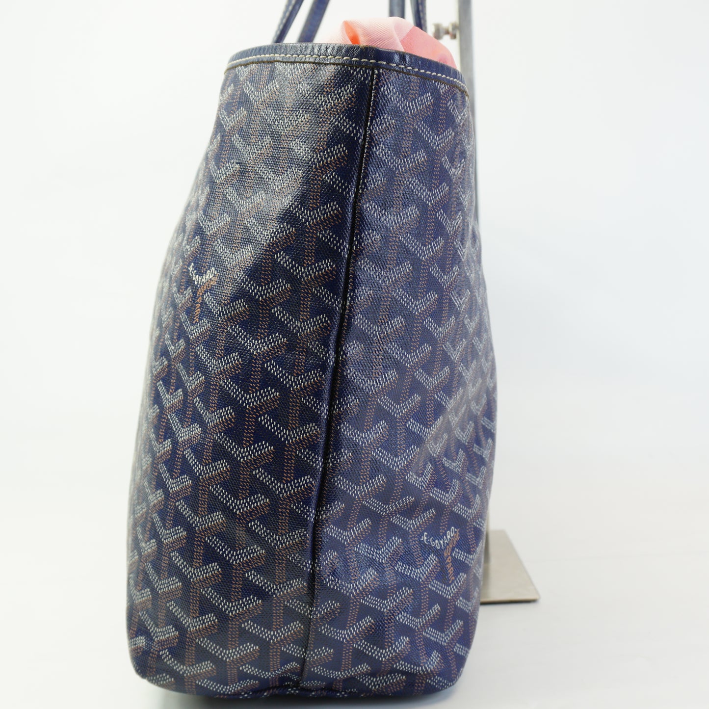 Goyard Saint Louis PM Tote SHW Navy Blue