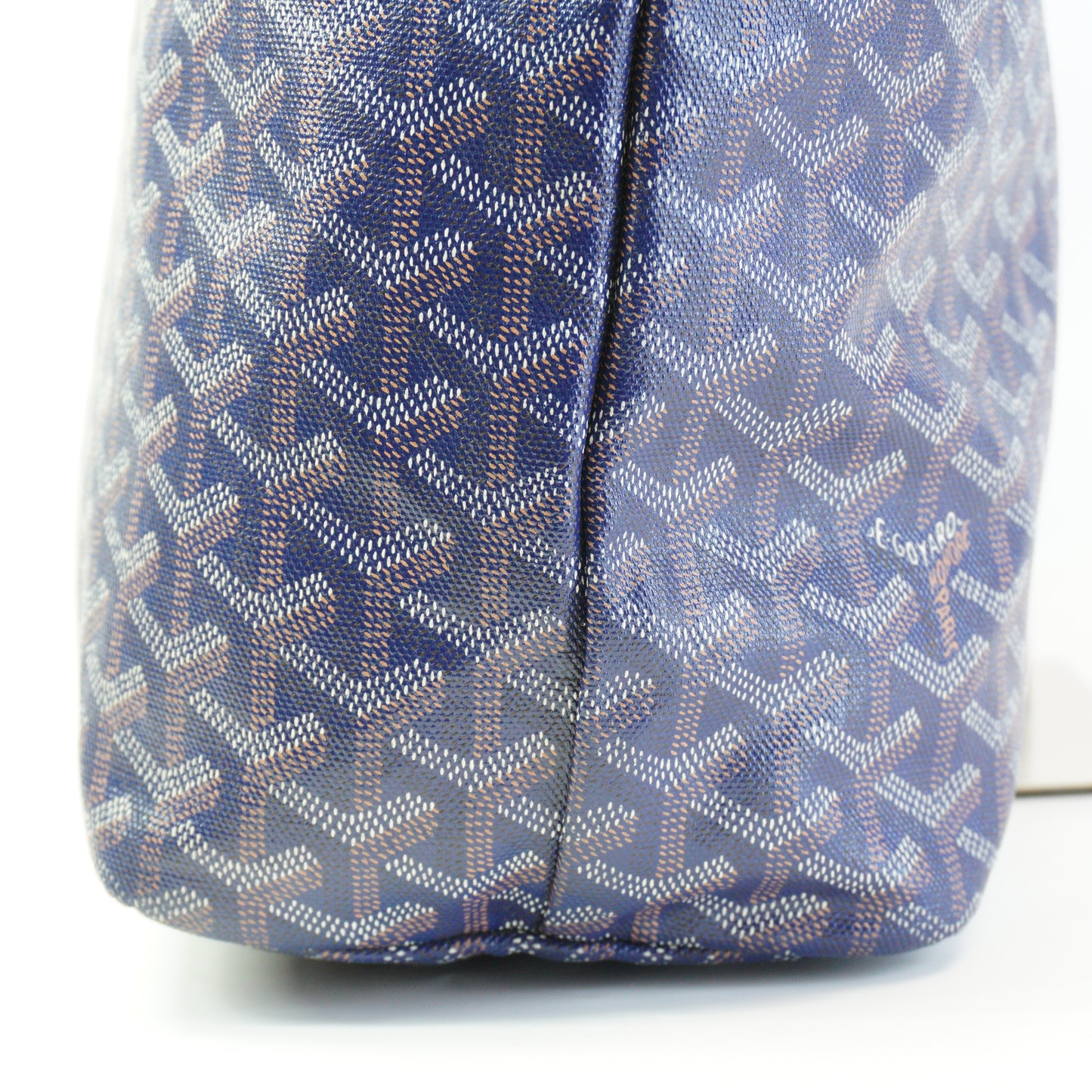 Goyard Saint Louis PM Tote SHW Navy Blue