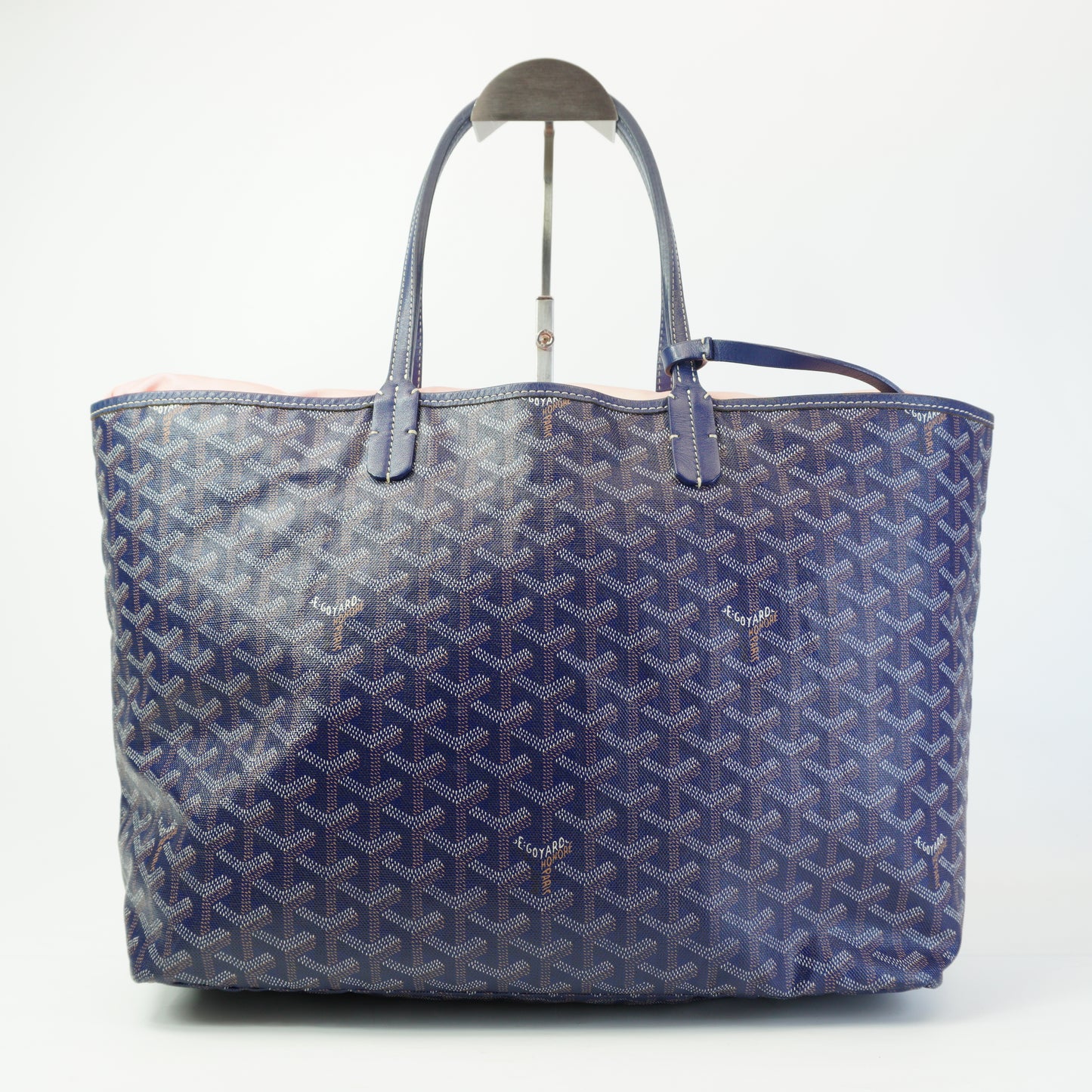 Goyard Saint Louis PM Tote SHW Navy Blue