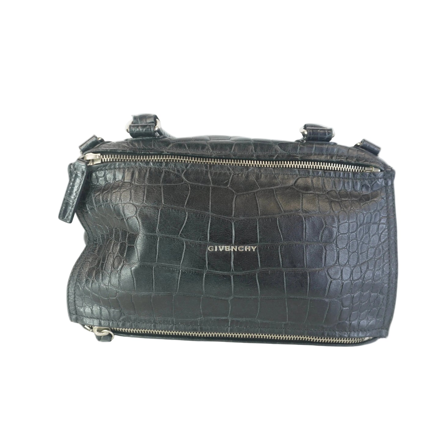 GIvenchy Pandora Croc-Embossed Medium