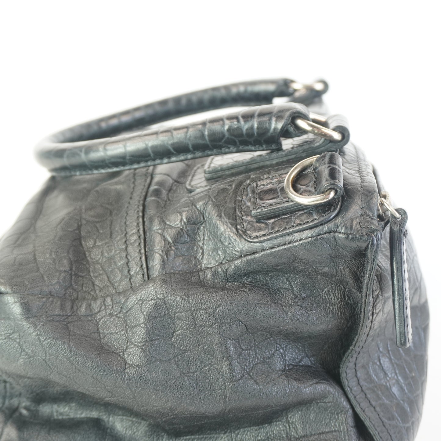 GIvenchy Pandora Croc-Embossed Medium