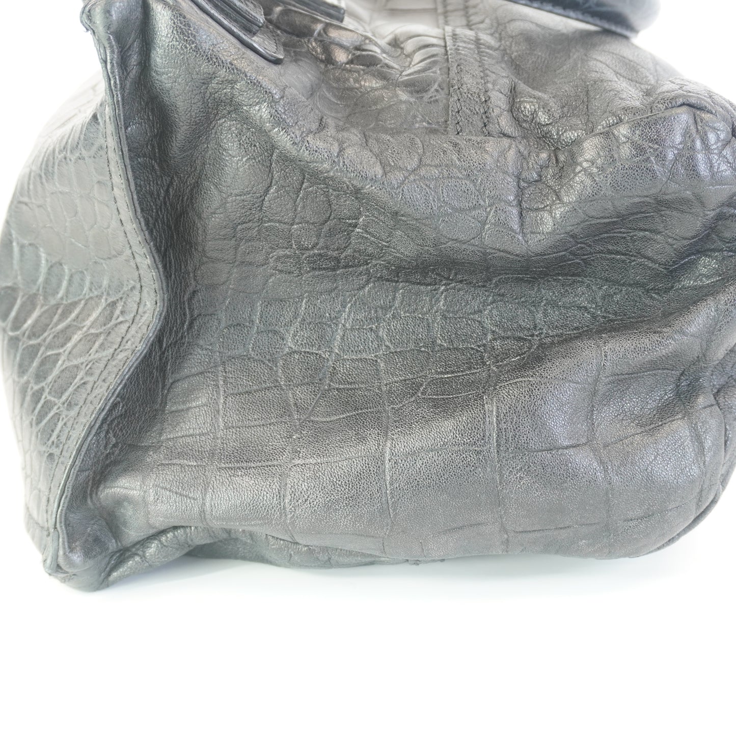 GIvenchy Pandora Croc-Embossed Medium
